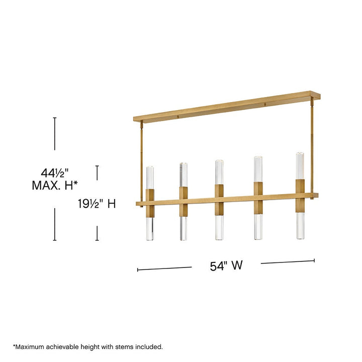Cecily Large Ten Light LED Linear