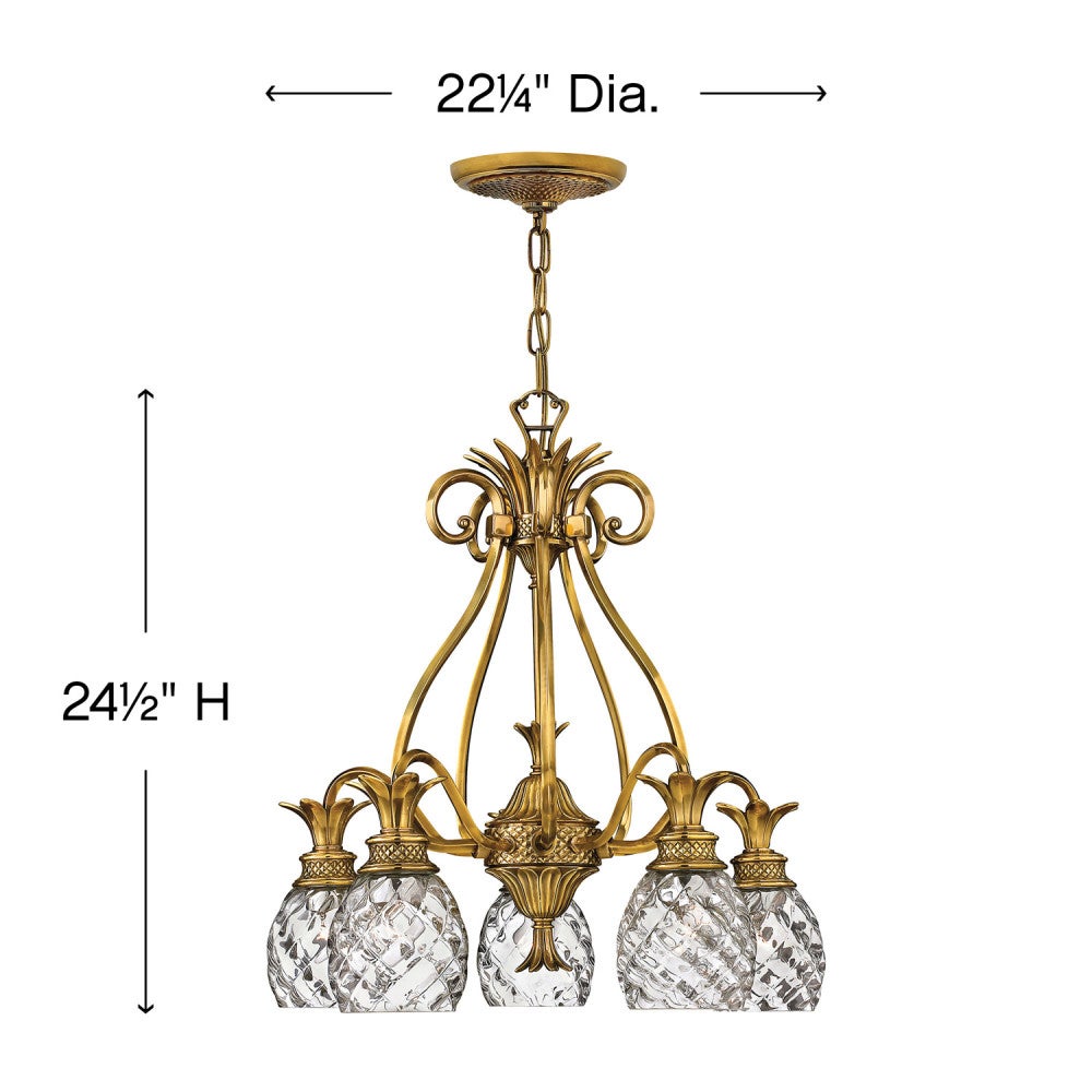Plantation Single Tier Chandelier by Hinkley - view 9