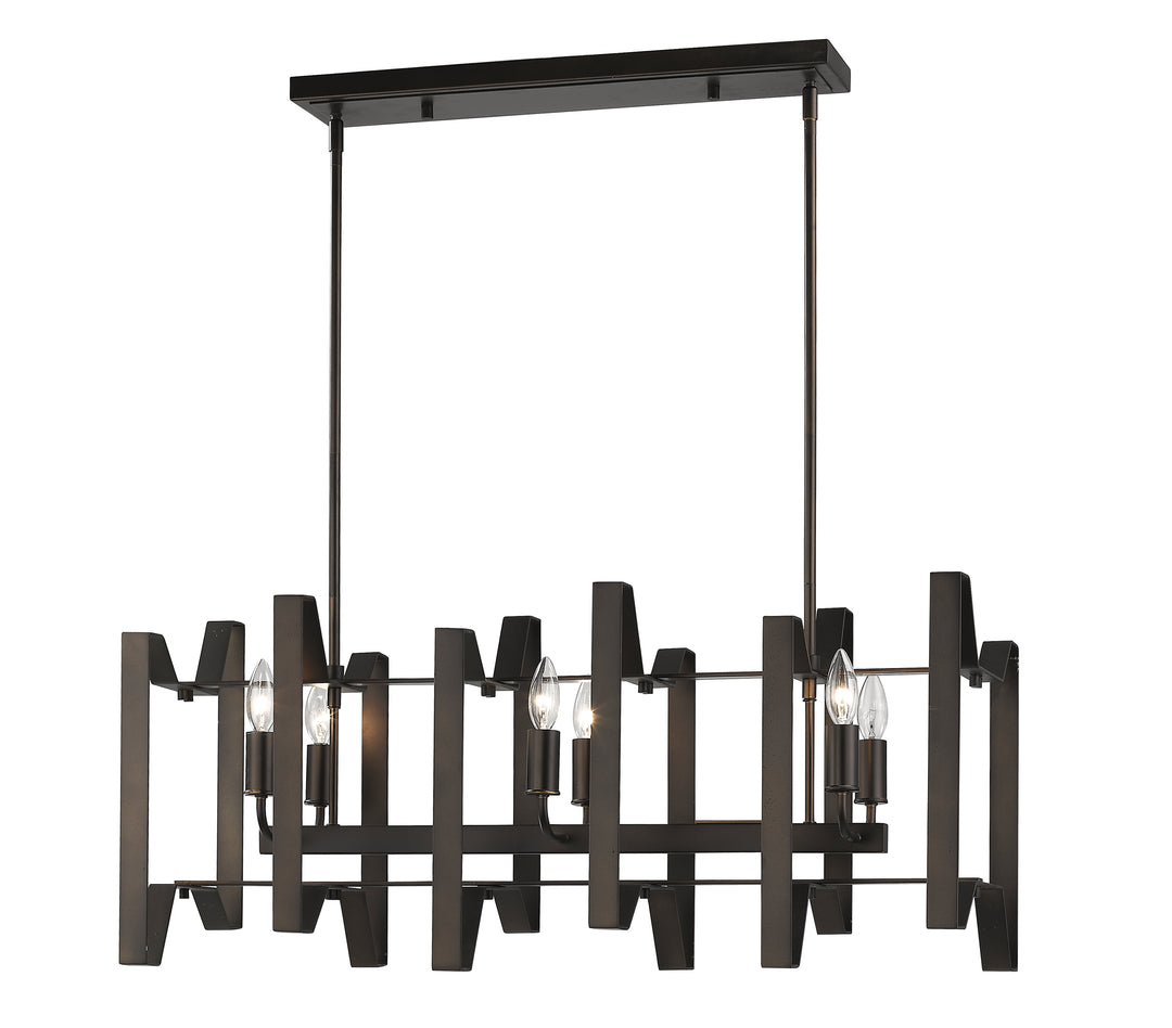Marsala - 6 Light Linear Chandelier