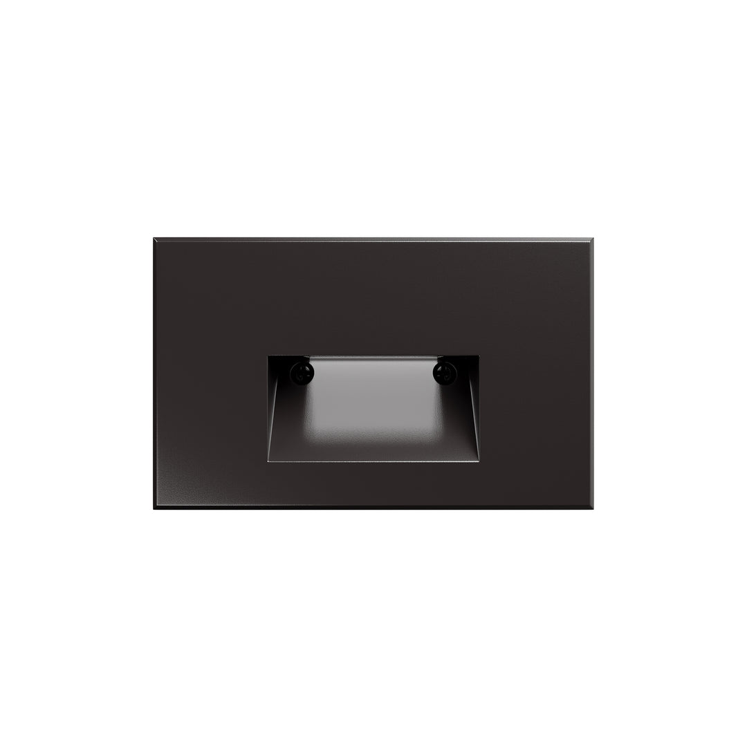 Horizontal Step Light Colorscaping in Bronze on Brass by WAC Lighting