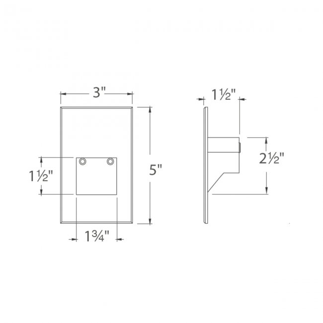 4021 9-15V Step Light - Rectangle