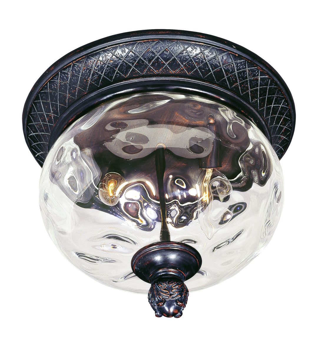 Carriage House 2-Light Outdoor Ceiling Mount WGOB
