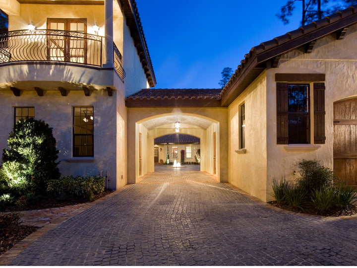 Carriage House VX Outdoor Wall Lantern WGOB room setting