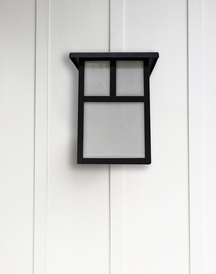 Coldwater Outdoor Wall Lantern White / Black alternate view