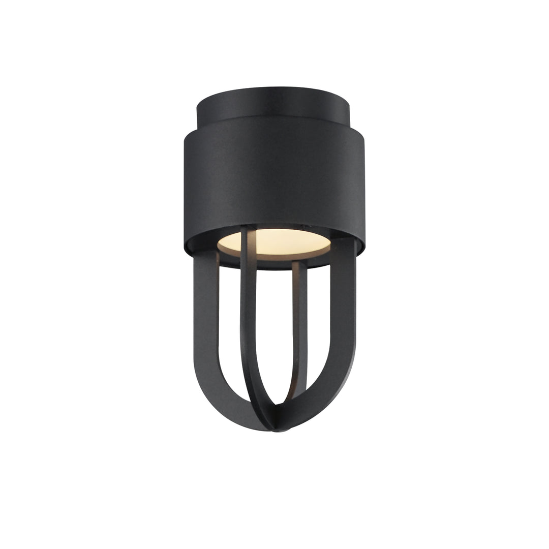 Quayside VX 8"  Outdoor LED Flush Mount Black