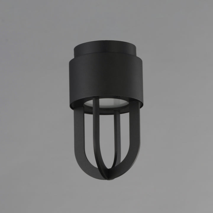 Quayside VX 8"  Outdoor LED Flush Mount Black alternate view