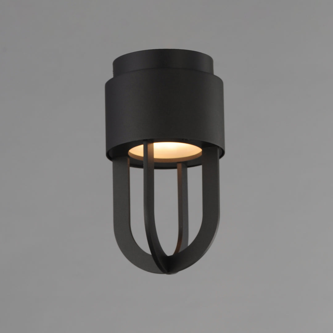 Quayside VX 8"  Outdoor LED Flush Mount Black alternate view