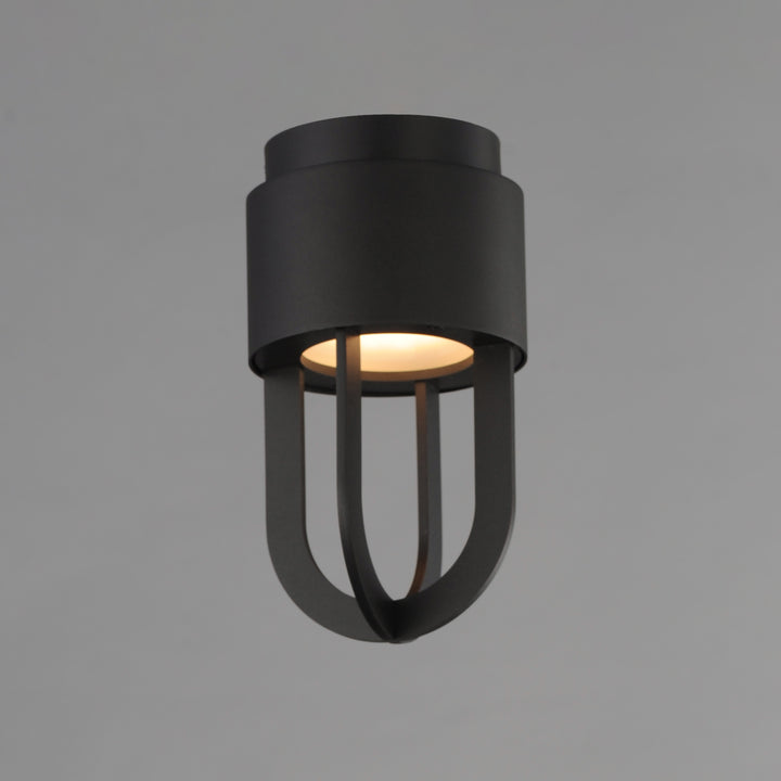 Quayside VX 8"  Outdoor LED Flush Mount Black alternate view