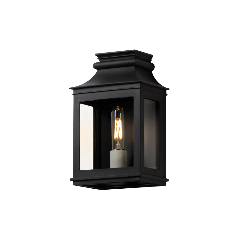 Savannah VX Small Outdoor Sconce Black Organza