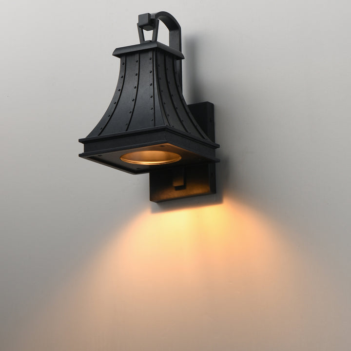 Bramwell VX Outdoor Dark Sky Wall Sconce BKP alternate view