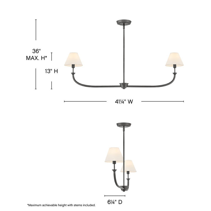 Greta Medium Two Light Linear