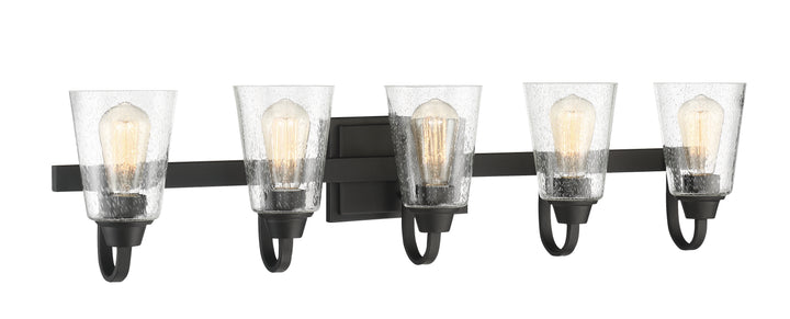 Grace Vanity Light in Espresso / Clear Seeded Glass by Craftmade