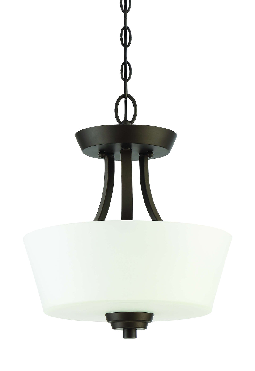 Grace 2-Light Convertible Semi-Flush Mount in Espresso by Craftmade
