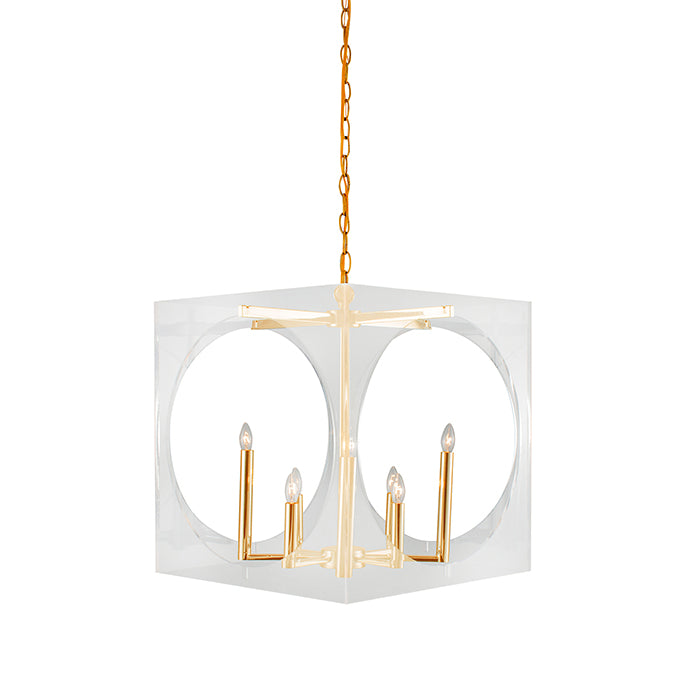 Chrome Chandelier (TD11) in Gold by Bethel