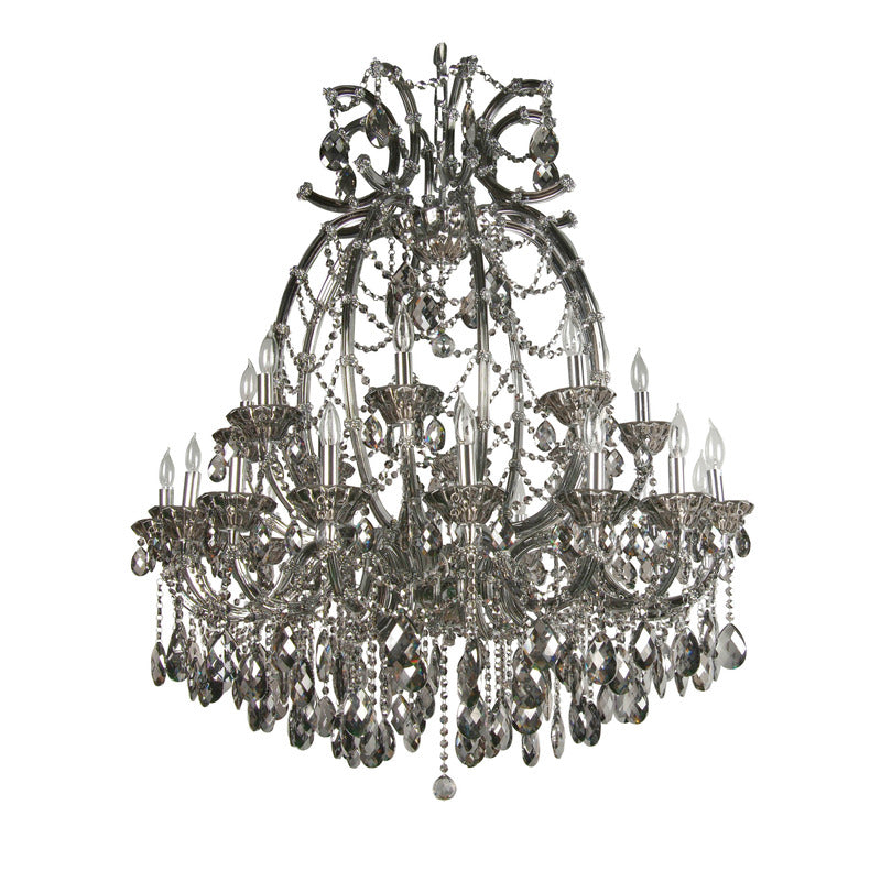 Crystal Chandelier in Smoke Crystal by Bethel