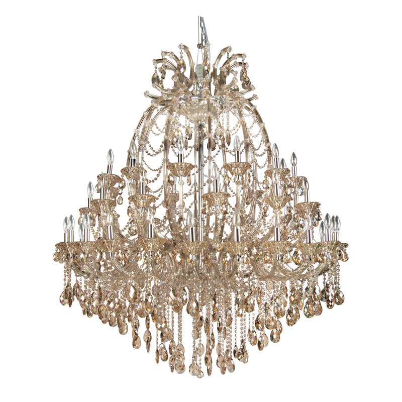 Crystal Chandelier in Champagne Crystal by Bethel