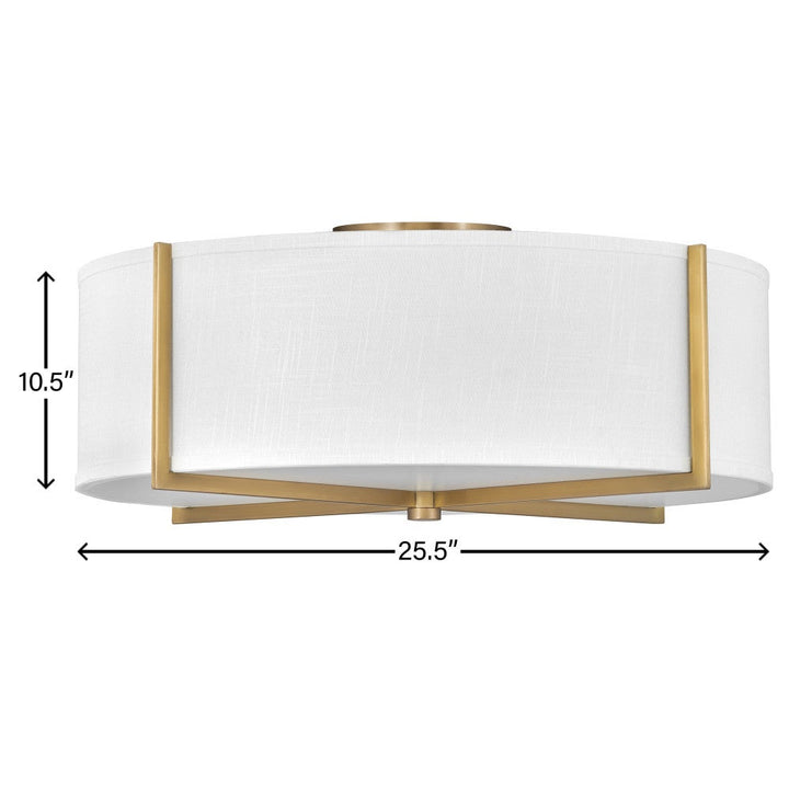 Axis Off White Semi-Flush Mount