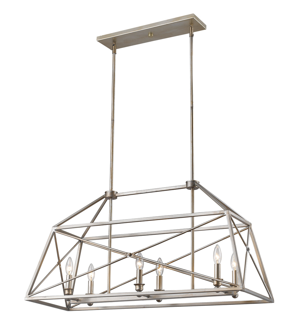 Trestle - 6 Light Linear Chandelier
