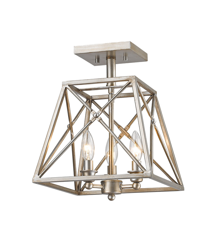 Trestle - 3 Light Semi-Flush Mount