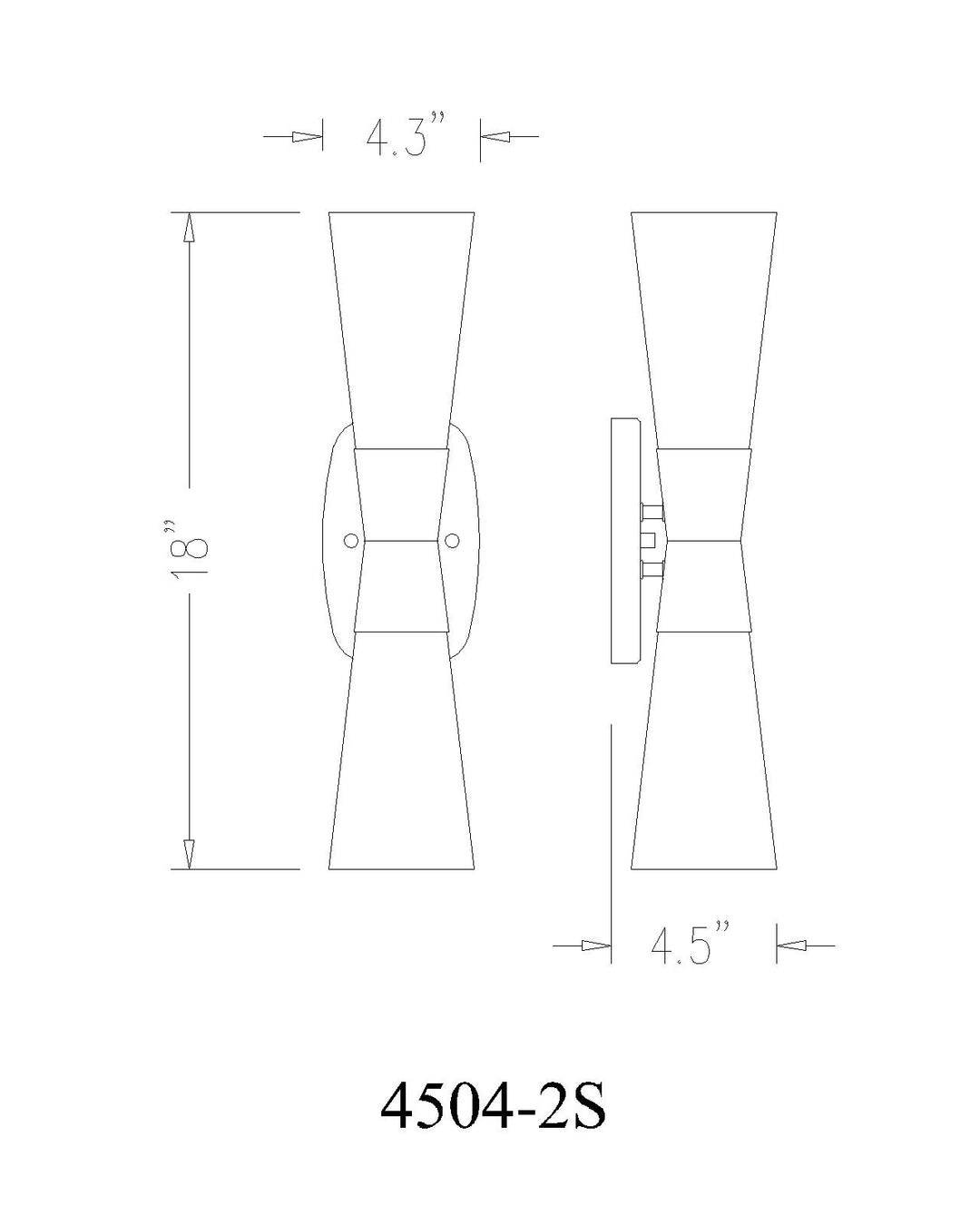 Emrys - 2 Light Wall Sconce