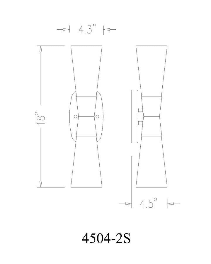 Emrys - 2 Light Wall Sconce