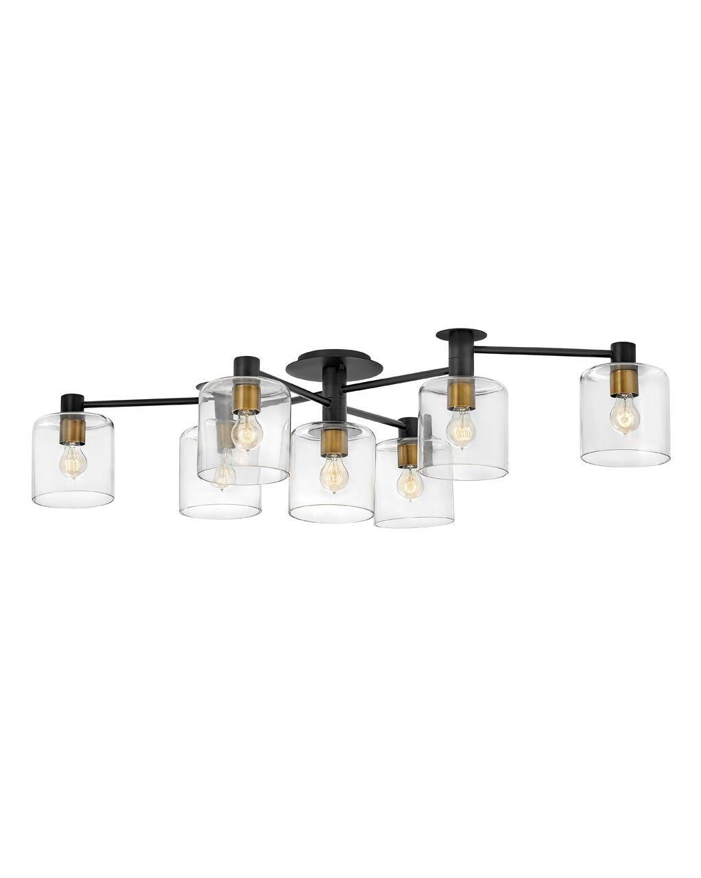 Axel Large Adjustable Semi-flush Mount
