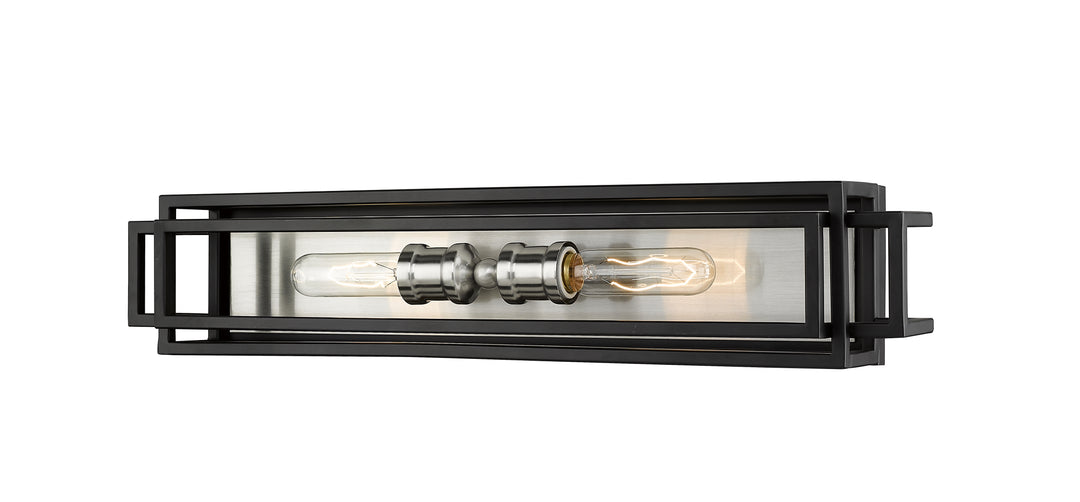 Titania - Vanity in Black + Brushed Nickel by Z-Lite