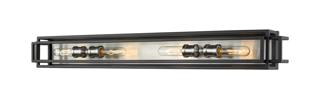 Titania - Vanity in Black + Brushed Nickel by Z-Lite