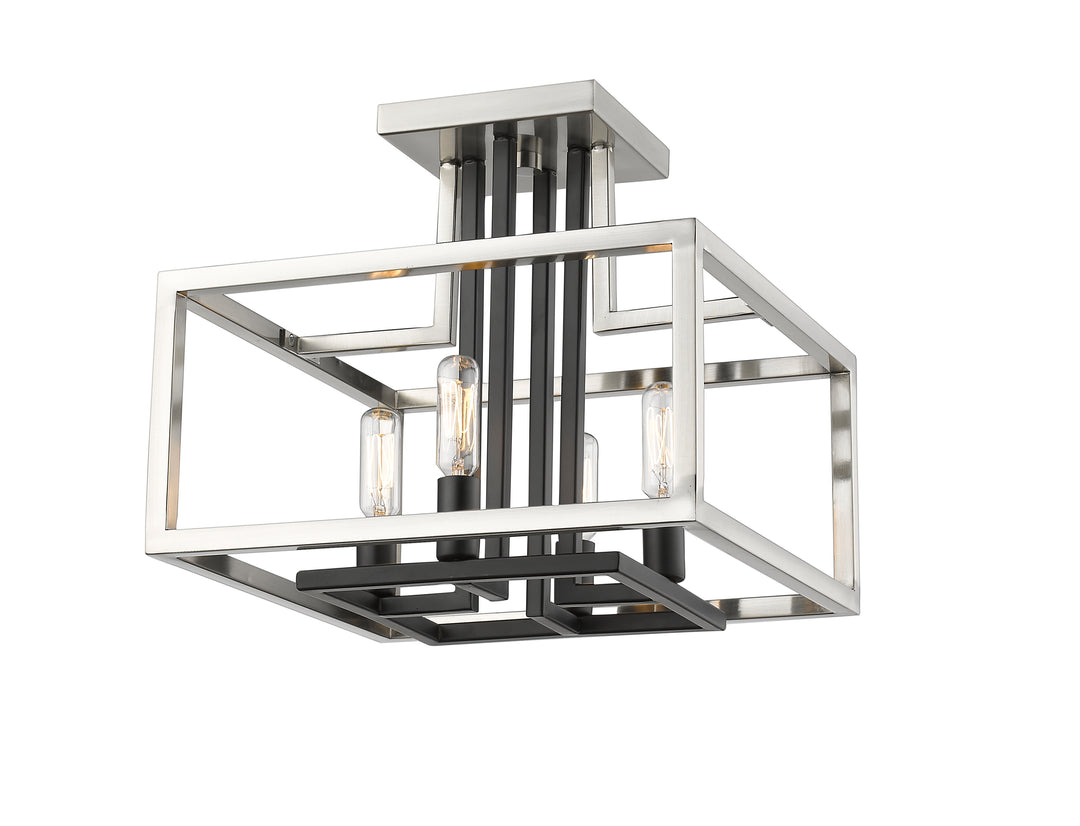 Quadra - 4 Light Semi-Flush Mount