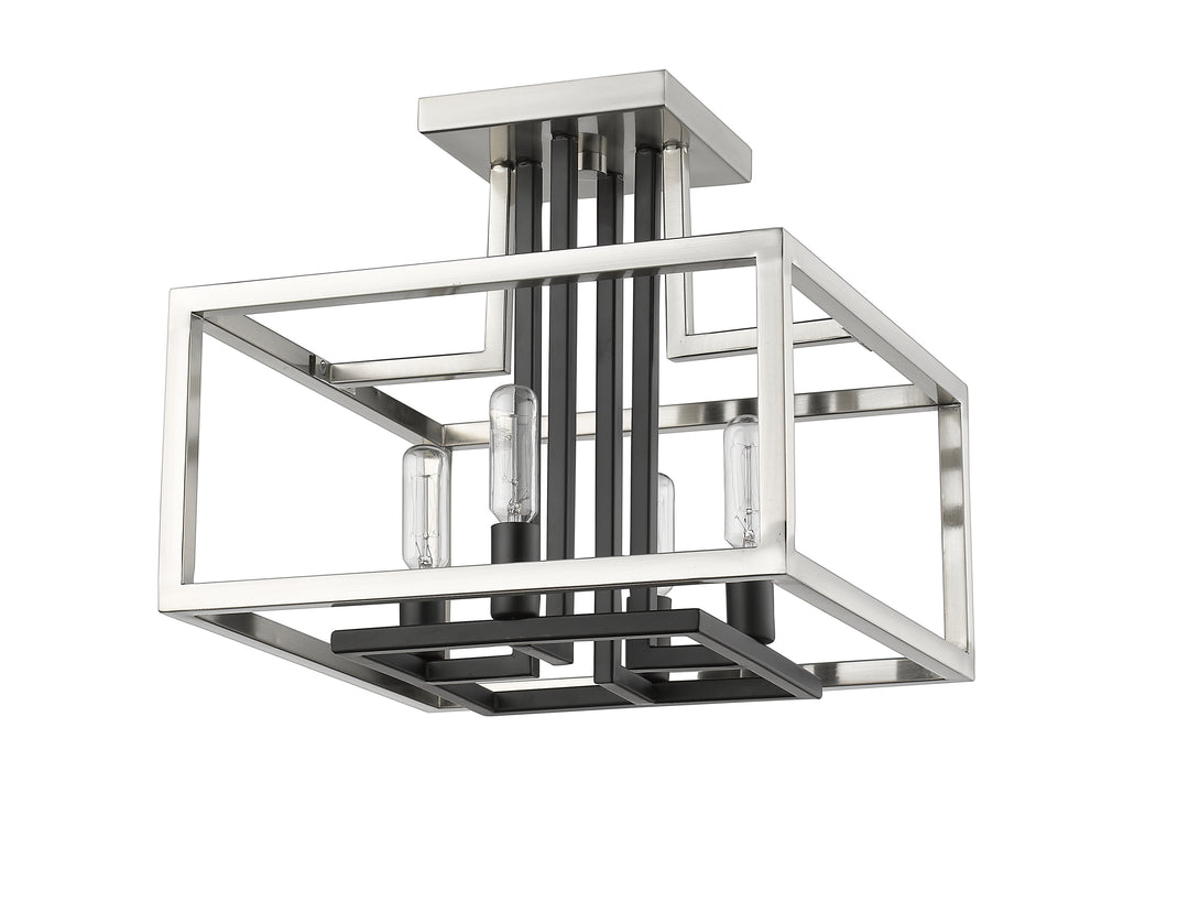 Quadra - 4 Light Semi-Flush Mount