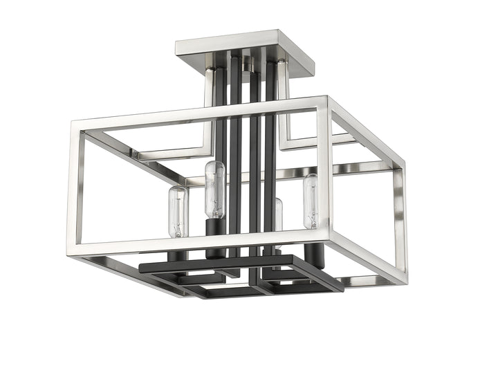 Quadra - 4 Light Semi-Flush Mount