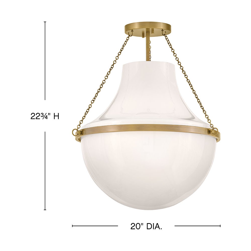Collins Medium Semi-Flush Mount