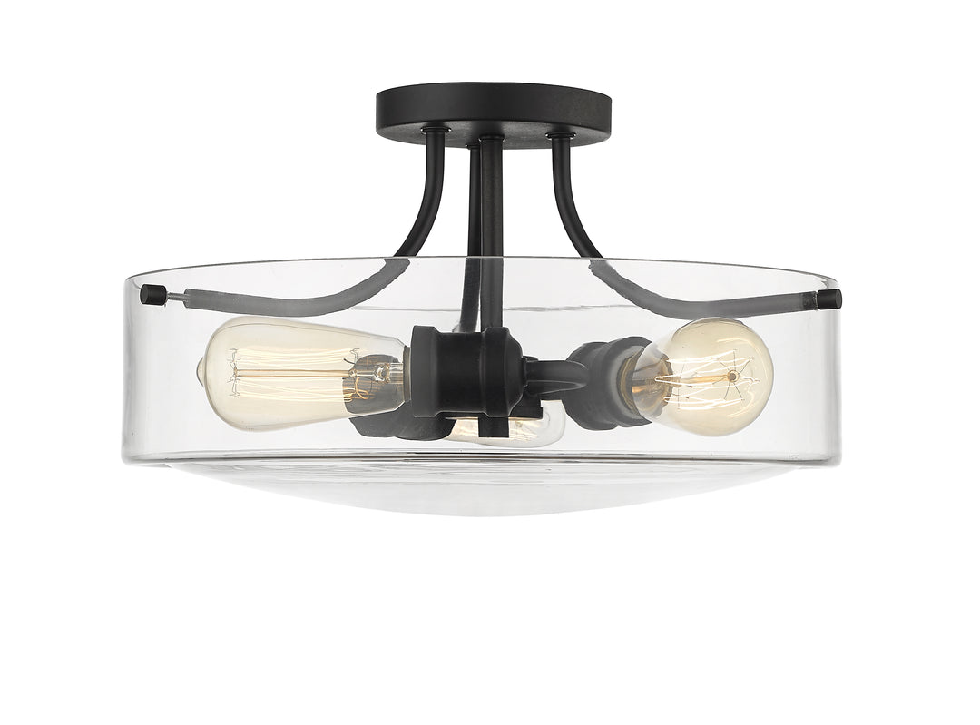 Delaney - 3 Light Semi-Flush Mount