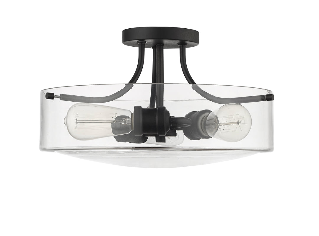 Delaney - 3 Light Semi-Flush Mount