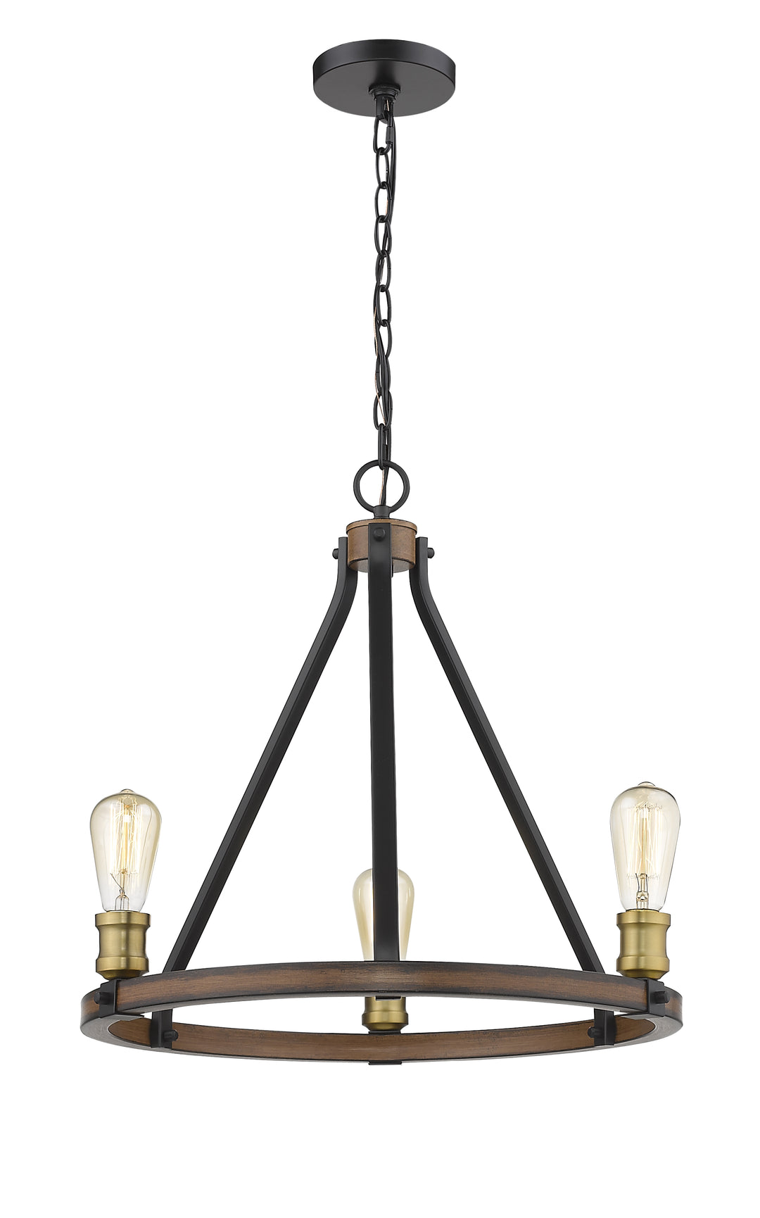Kirkland - Chandelier in Rustic Mahogany by Z-Lite