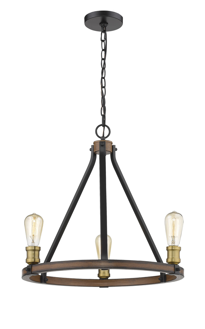 Kirkland - Chandelier in Rustic Mahogany by Z-Lite