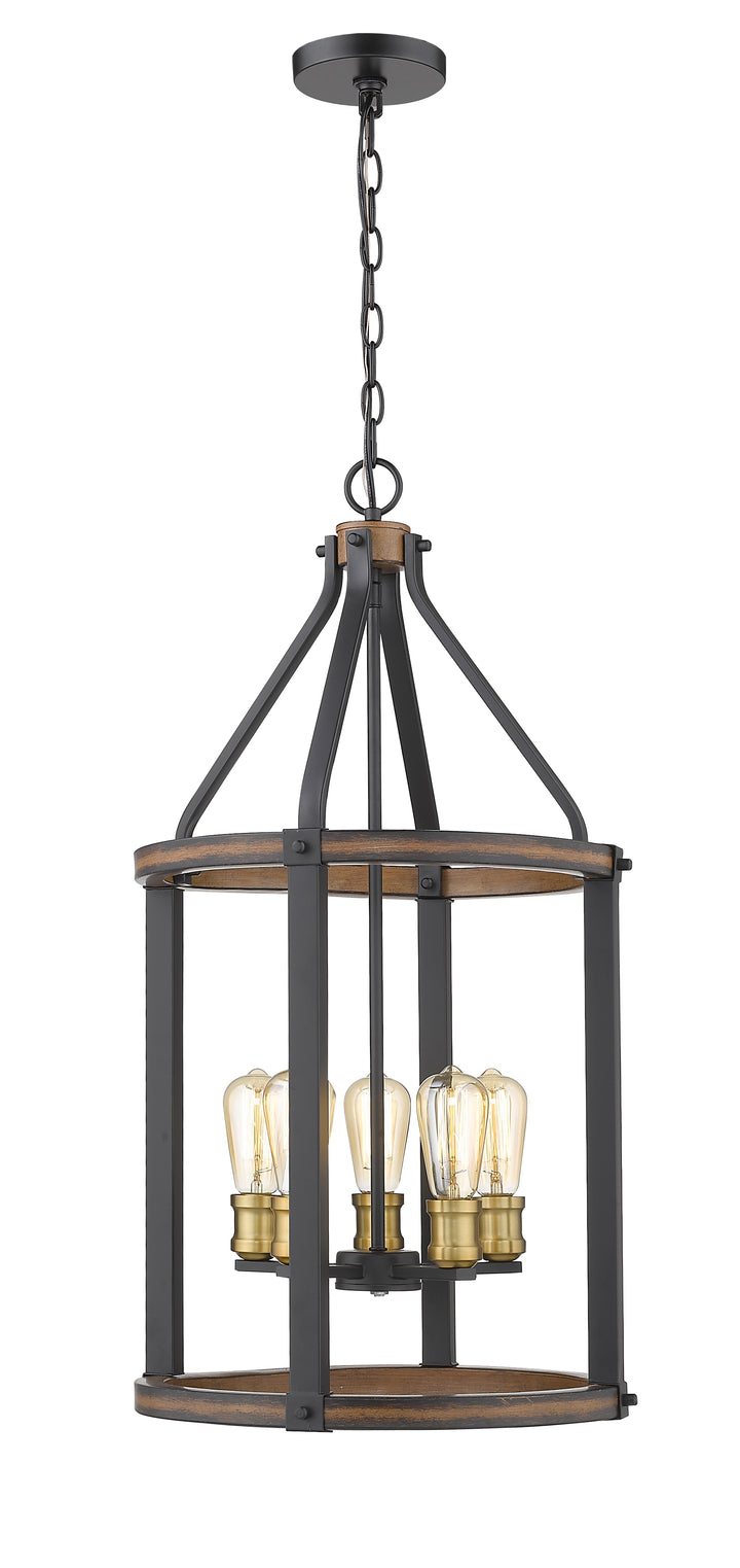 Kirkland - Chandelier in Rustic Mahogany by Z-Lite