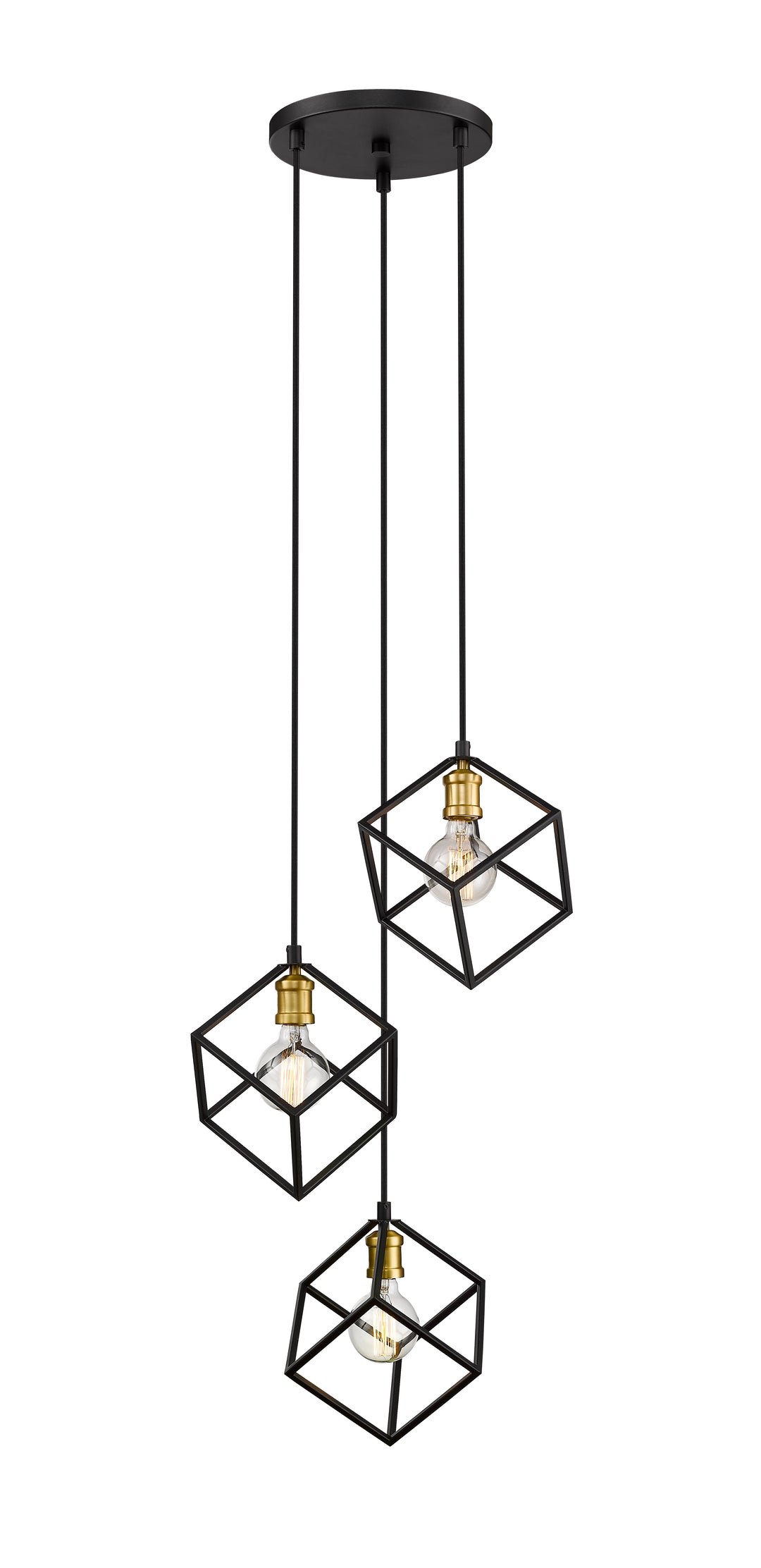 Vertical - Chandelier in Bronze + Olde Brass by Z-Lite