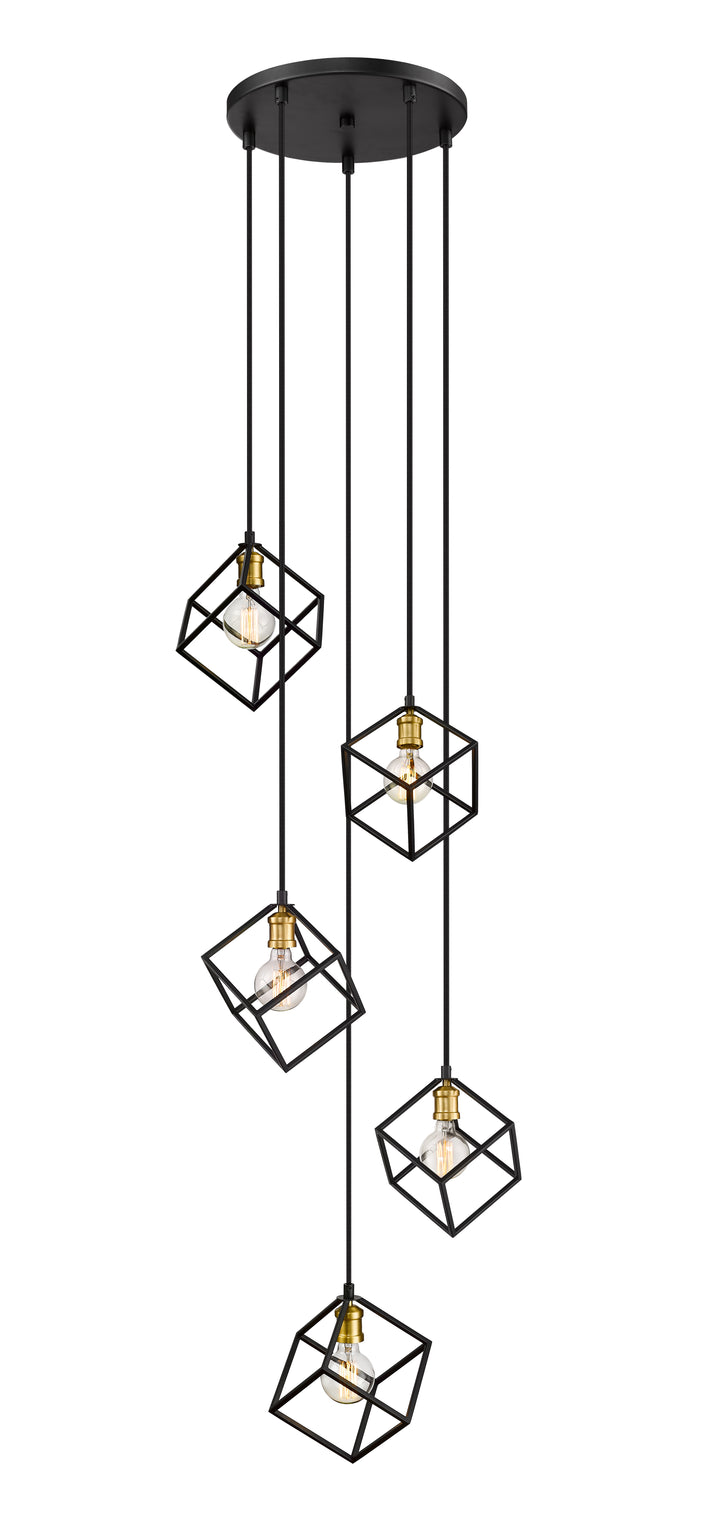 Vertical - Chandelier in Bronze + Olde Brass by Z-Lite