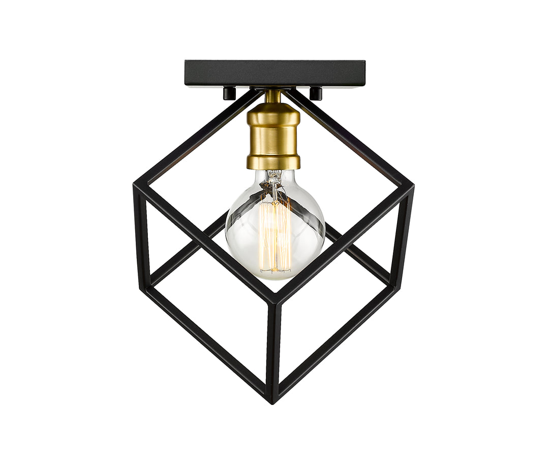 Vertical - 1 Light Flush Mount