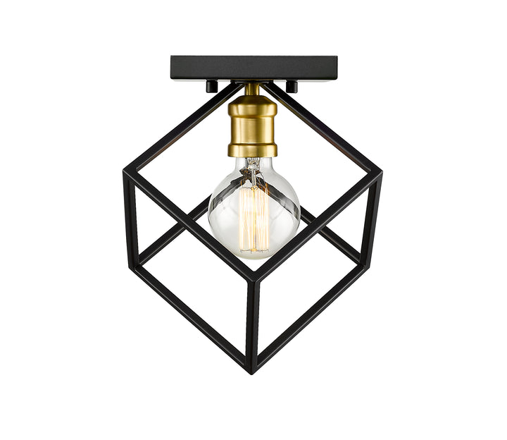 Vertical - 1 Light Flush Mount