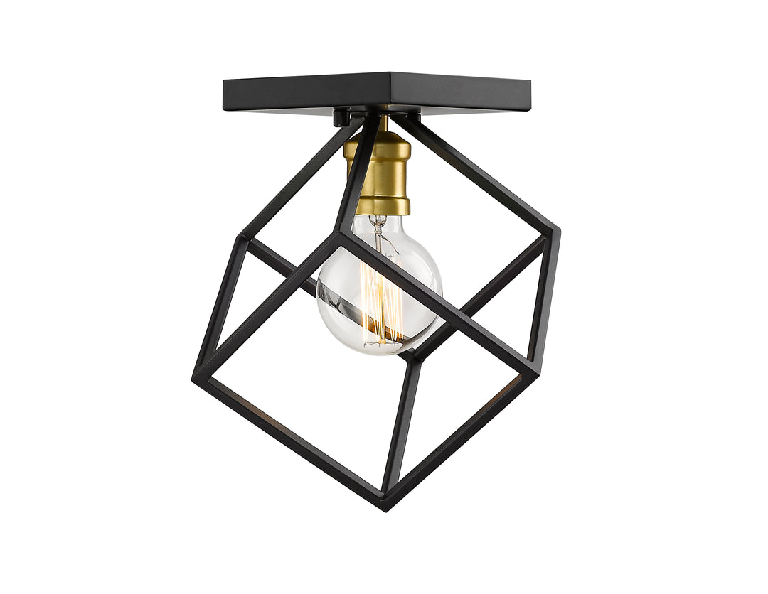Vertical - 1 Light Flush Mount