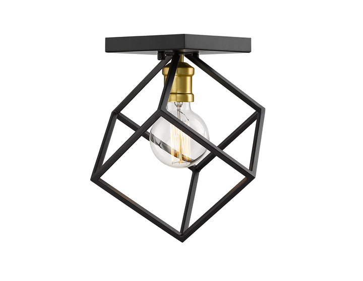 Vertical - 1 Light Flush Mount