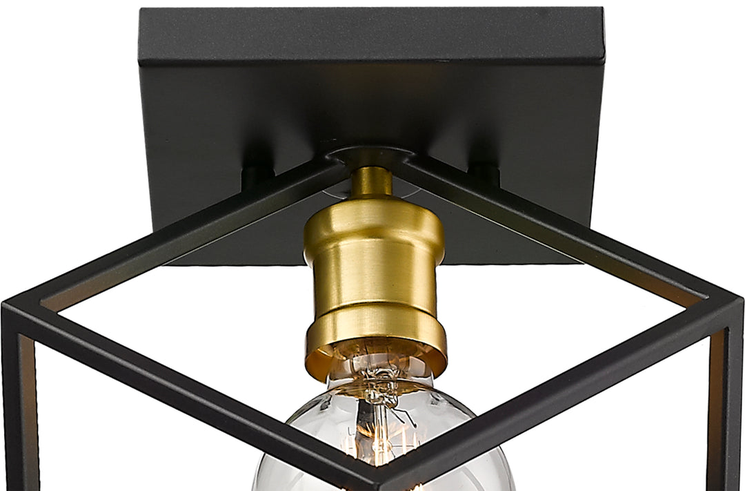 Vertical - 1 Light Flush Mount