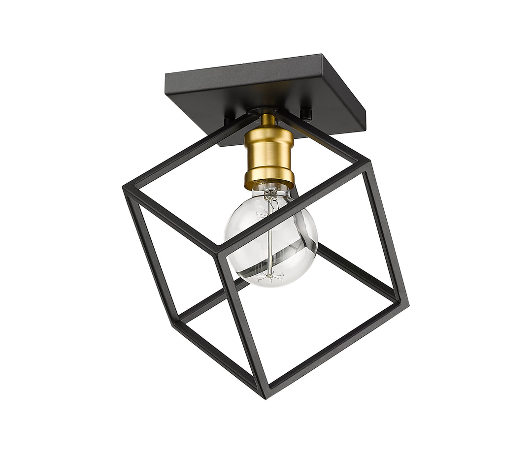 Vertical - 1 Light Flush Mount