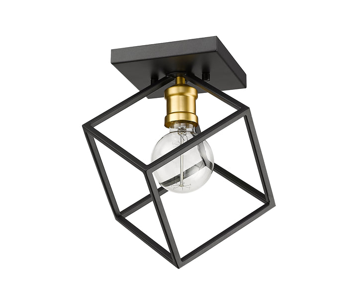 Vertical - 1 Light Flush Mount