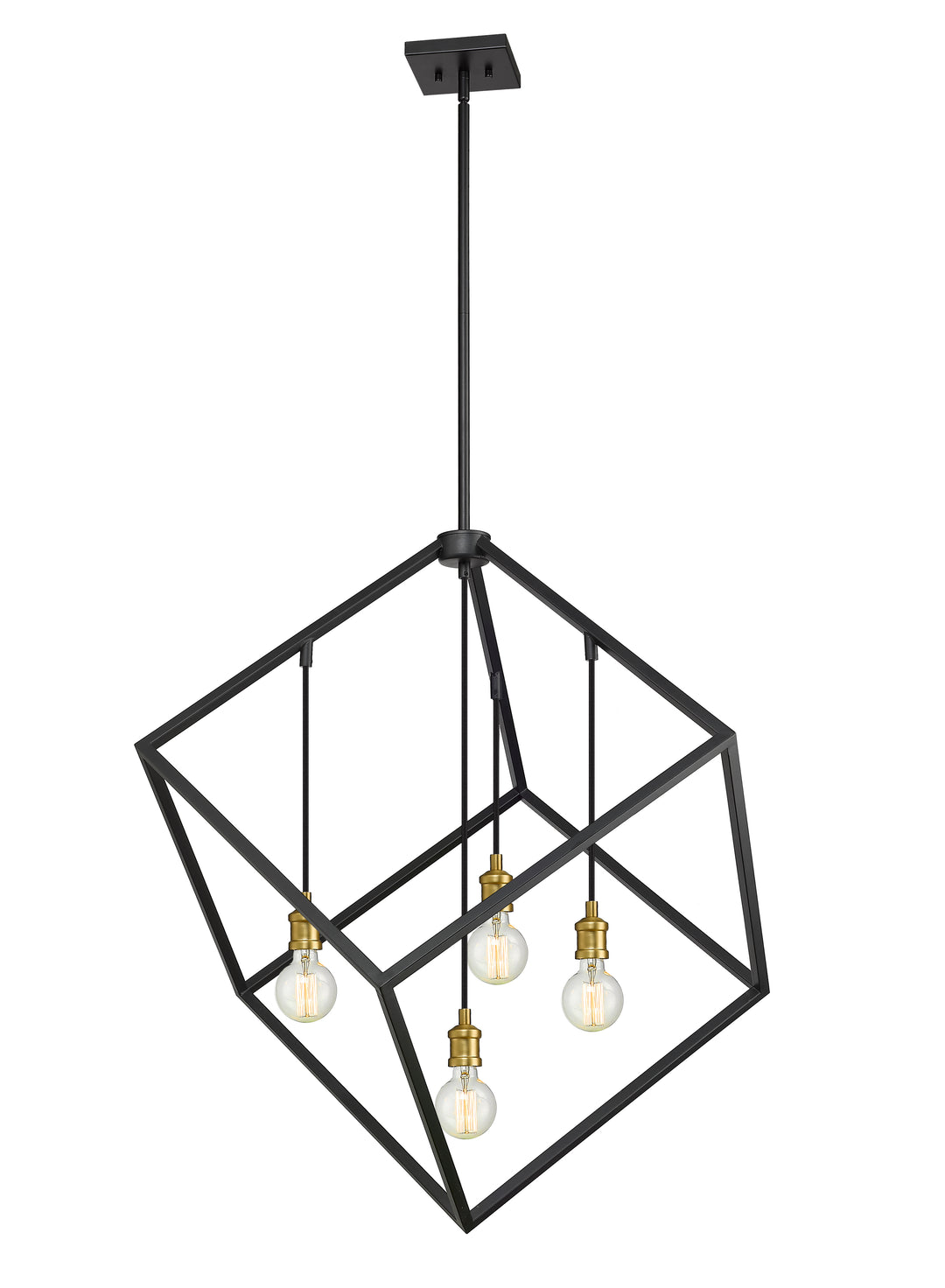 Vertical - Chandelier in Bronze + Olde Brass by Z-Lite