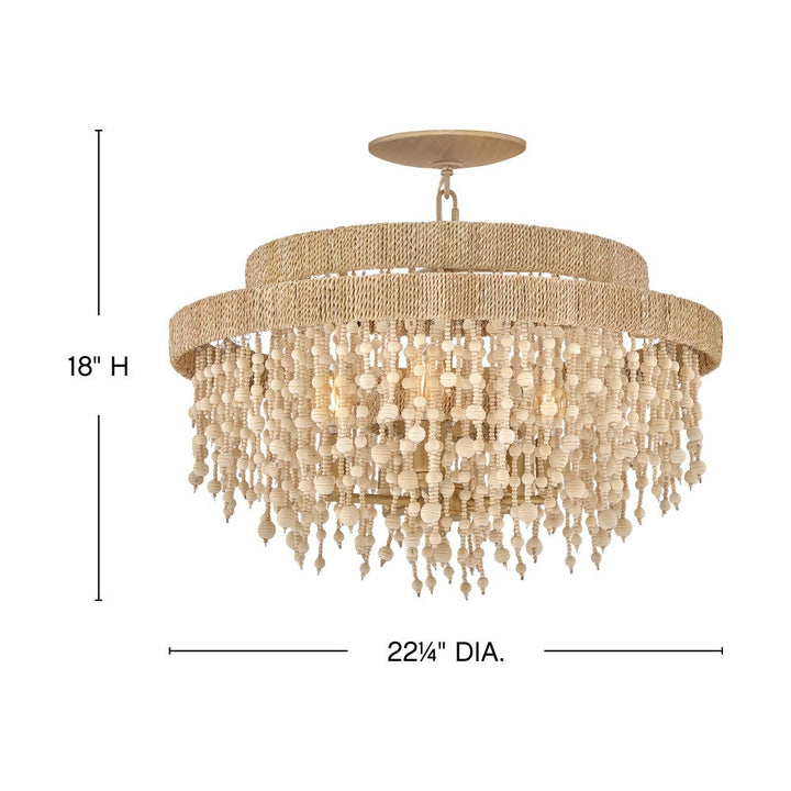 Freya Medium Semi Flush Mount