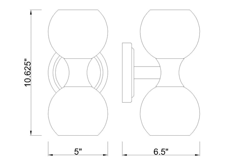 Artemis - 2 Light Wall Sconce