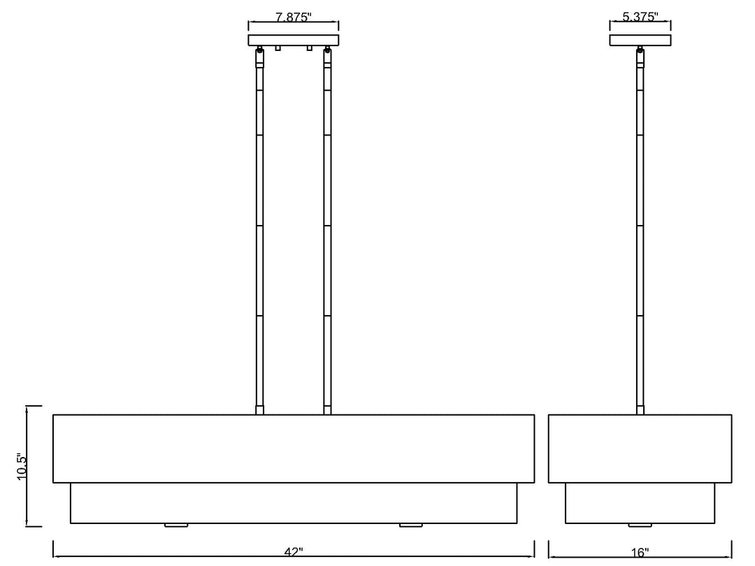 Counterpoint - 42 Light Linear Chandelier